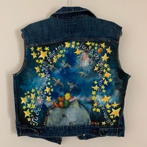GAP hand painted denim vest